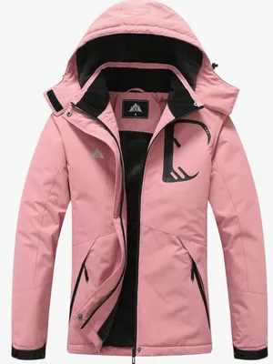 Pink Women's Waterproof Hooded Jacket AT8 Size M thumbnail 1
