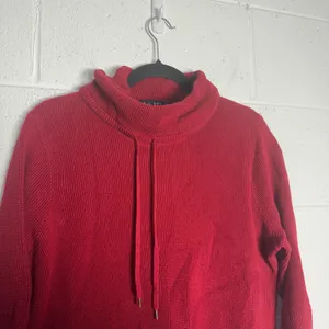 Lauren Ralph Lauren Red Cowl Neck Drawstring Knit Sweater 1X Plus Size thumbnail 2