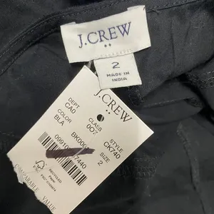 J‎ Crew Top Womens 2 Black Button Up Peplum Sleeveless Square Neck Cotton CK740 thumbnail 6