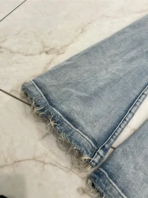 Altar'd State Blue Distressed Mid Rise Stretch Flare Jeans Size 7/27 thumbnail 8