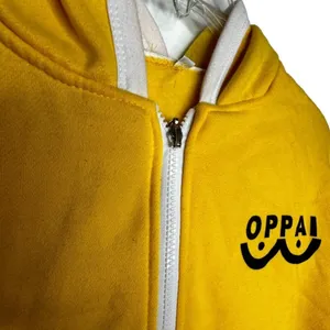 OPPAI One Touch Man Hoody Sweatshirt Yellow Size XL thumbnail 5