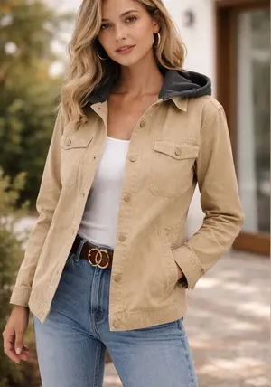 Zara Beige and Gray Jacket thumbnail 1