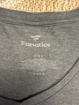 Fanatics Gray V-Neck Tee with Pink Phillies Script thumbnail 2