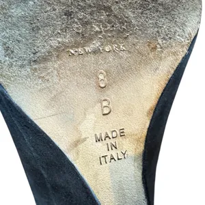 Kate Spade Shoes Womens Size 8 Black Suede Pointed‎ Toe High Heel Pumps Italy thumbnail 9
