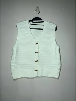 Coastal Grand CreamVest Gorpcore Ski Resort Scandi Minimal M thumbnail 4