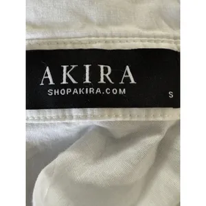Akira Cotton Blend white Zip At the Back size‎ small Corset thumbnail 4