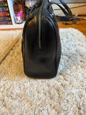 COACH Taylor Bowler Satchel WOOL/LEATHER Black F32818 thumbnail 6