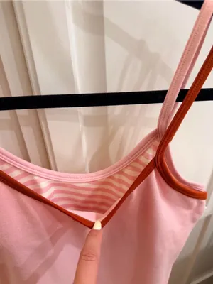 Pink/ Striped Set Active Romper thumbnail 2