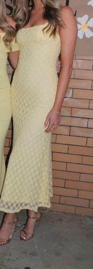 Yellow maxi dress thumbnail 1