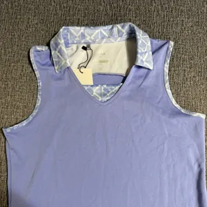 Adidas Women’s Golf Fashion Print Sleeveless Polo thumbnail 3
