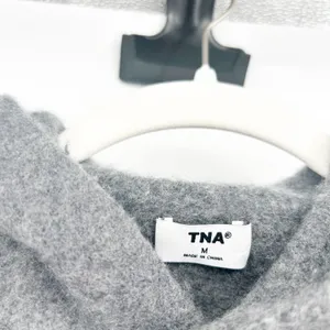 TNA‎ Aritzia Womens Bobby Merino Wool Blend Grey Cozy Gorpcore Hoodie Size M thumbnail 4