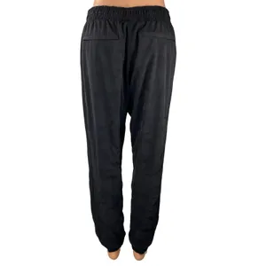 Athleta Brooklyn Textured Lined Women's Black Travel Jogger Sweat Pants Size 8 thumbnail 4