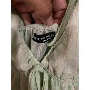 SHEIN Puff Sleeve Tie Backless Swiss Dot Milkmaid Top Size Medium thumbnail 3