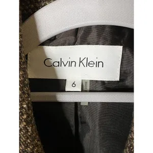 EUC Calvin Klein Brown Tweed double breasted Suit Jacket‎ Sz 6 thumbnail 5