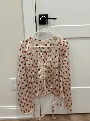 Free People Field of Roses Top Size Small thumbnail 2