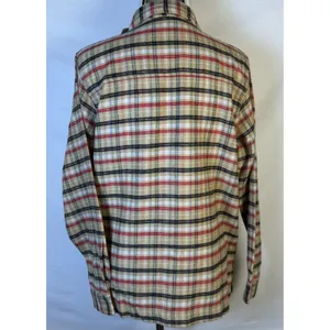 Faded Glory Women’s Size M Plaid Flannel Shirt Western Pullover Zipper New thumbnail 6