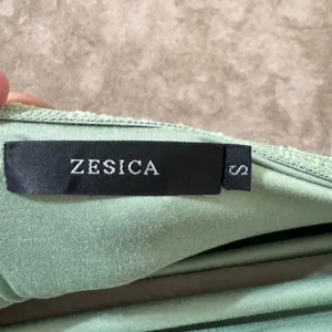 Zesica Cottagecore Mint Lace Strapless Midi Dress Size S Romantic Spring NWOT thumbnail 8