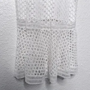 Lulus White Knot Crochet Mermaid Dress Sz M thumbnail 8