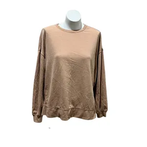 Z Supply Women's Beige Long Sleeve Crew Neck T-Shirt Size S thumbnail 8