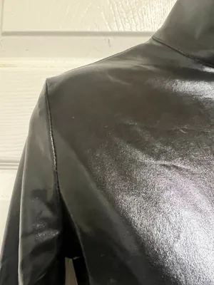 UNBRANDED Black PVC Leather Wet Look Bodysuit thumbnail 8