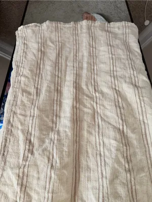 Free People Cream Maxi Skirt with Pink Waist Tie thumbnail 6