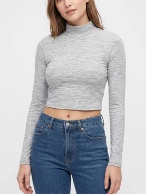 Lululemon All Aligned Mock Neck Long Sleeve Wee Are From Space Nimbus Battleship thumbnail 1