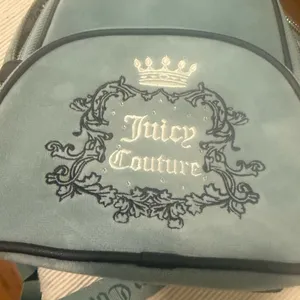 Juicy Couture Teal Velvet Mini Backpack – Y2K Black Label, Gold Hardware thumbnail 7