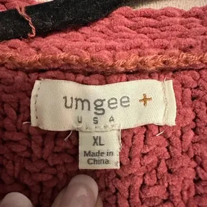 Umgee Chenille Cardigan Size XL Mauve Cozy Soft Warm Sweater Grandpa thumbnail 3