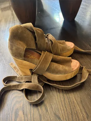 Free People touch the sky wrap clog thumbnail 3