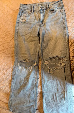 American Eagle Strigid Stovepipe Jeans High-Waisted thumbnail 1