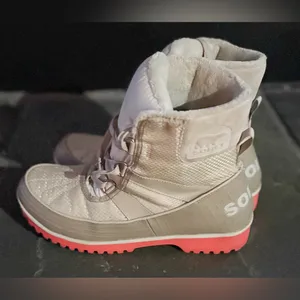 Sorel Women's Tivoli II Winter Boots - White Gray Waterproof Size 10‎ EUC thumbnail 3