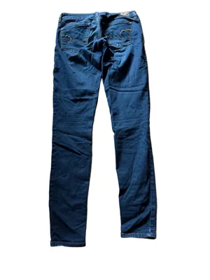 American Eagle Women’s Jeggings Super Stretch Dark Blue Jeans thumbnail 2
