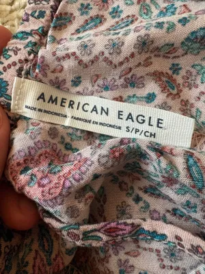 American Eagle Floral Romper thumbnail 3