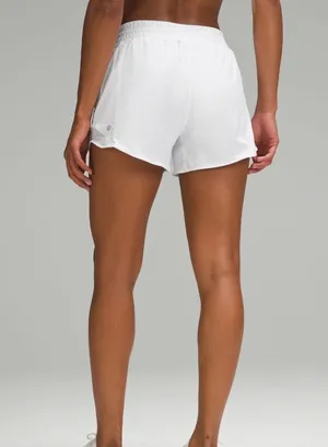White Lululemon Hotty Hot 4” Shorts thumbnail 2