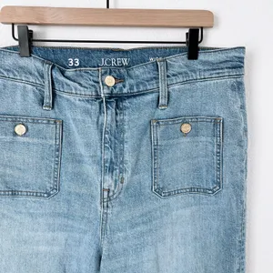 J. Crew Sailor Denim Wide Leg Trouser thumbnail 3