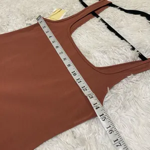 NEW Wilfred Trance Mini Dress in Mocha Sorbet Brown Size Medium thumbnail 4