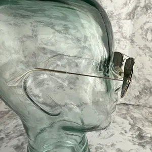 Ray Ban Vintage Aviator Large Gold Metal Sunglasses RB8026 Made‎ in Italy thumbnail 5