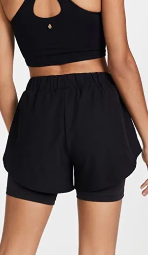 Anthropologie layered running shorts thumbnail 1