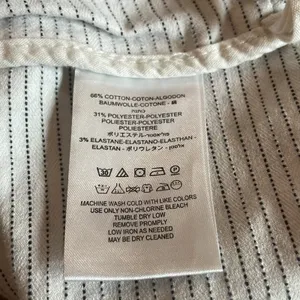 FREE PEOPLE Modern Femme Dotted Stripe Stretch Mini Skirt White Size 2 thumbnail 8