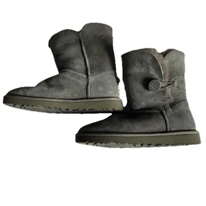 UGG Australia Bailey Button Grey Sheepskin Winter Boots 5803 Women's Size 8 thumbnail 12