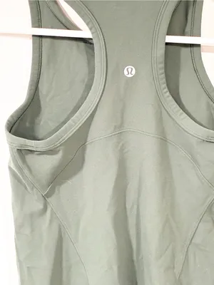 Lululemon Align Waist-Length Racerback Tank Top Green Athletic thumbnail 4