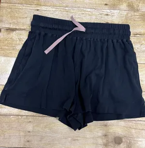 lunya Black Athletic Lounge Shorts with Pink Drawstring size Small thumbnail 1