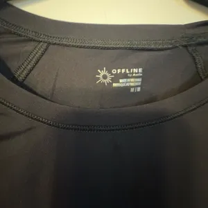 Offline by Aerie Black Long Sleeve Medium Thumbhole cutout Brand new with tags!! thumbnail 3