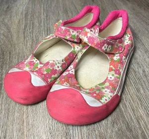 Lands End Floral Shoes Size 7 thumbnail 1