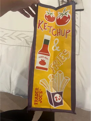 NEW Trader Joes Reusable Tote Bag Mac & Cheese, PB & Jam thumbnail 3