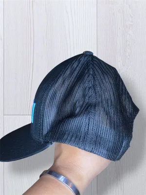 HURLEY Women’s Trucker Hat - Navy Blue Mesh Back Snapback Cap - Turquoise Logo thumbnail 6