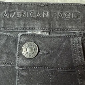 American Eagle Womens Size 12 Long The Dream Jean Black High Rise Jegging Skinny thumbnail 4
