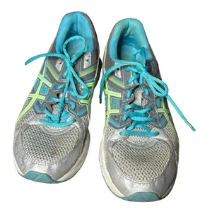 ASICS Gel-Contend 3 Womens Shoes Size 10 D Gray Aqua Blue Running Walking thumbnail 2