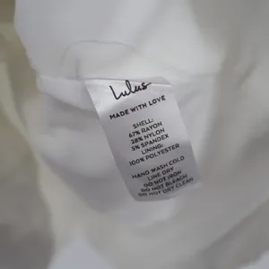 Lulus Always Admired Mini Dress Womens Small White Stretch Side Slit Scoop Neck‎ thumbnail 5