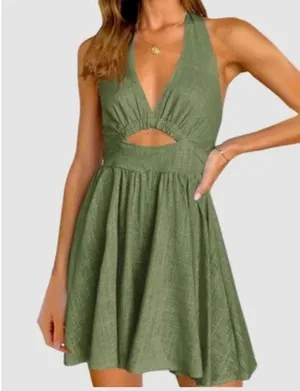 Mini Green dress thumbnail 1